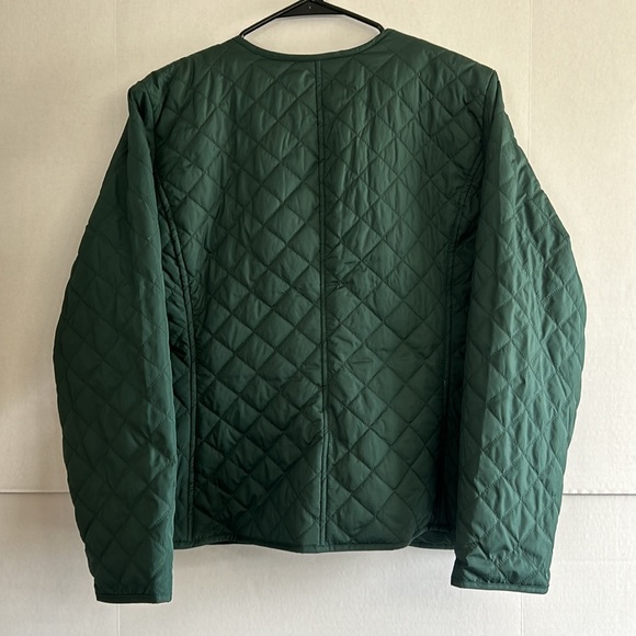 Croft & Barrow quilted womens jacket petite size PL green - Picture 5 of 7